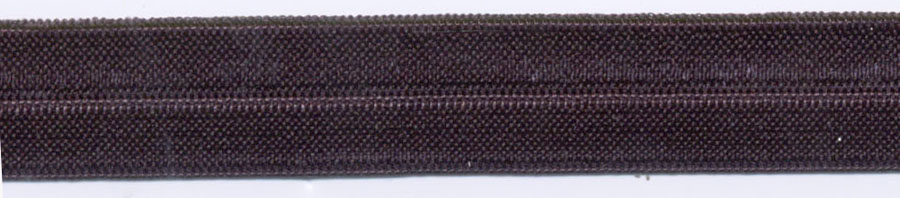 <font color="red">IN STOCK</font><br>5/8" Nylon Silicone Foldover Elastic-Black